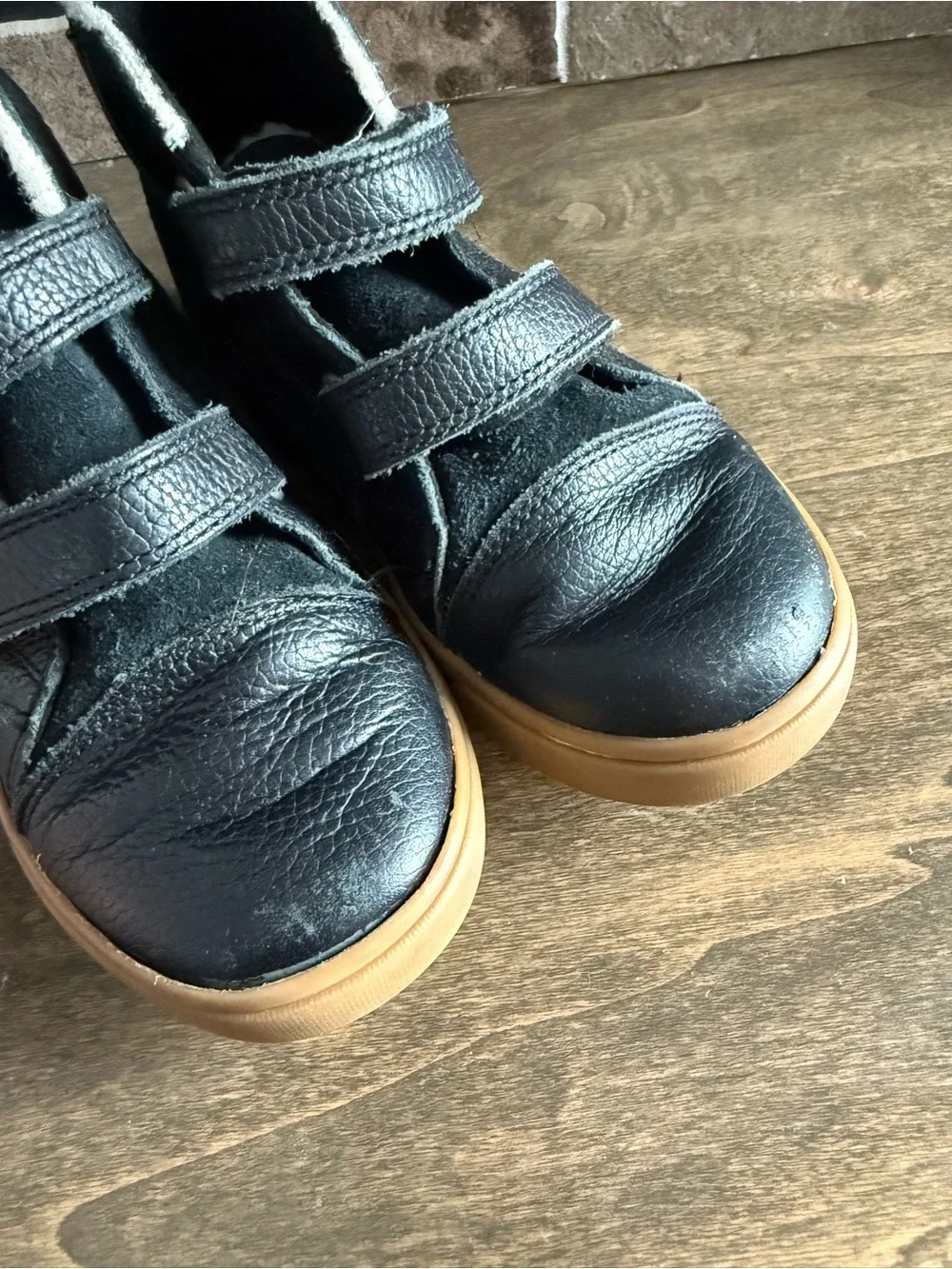 UGG Australia Rennon II Boots Black Leather Toddler Size 11
